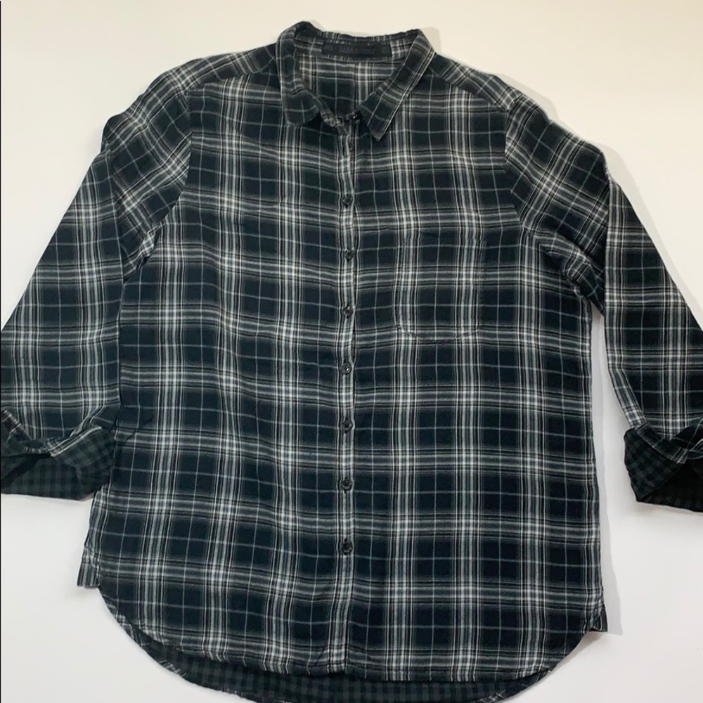 Zara Woman Plaid Flannel Shirt